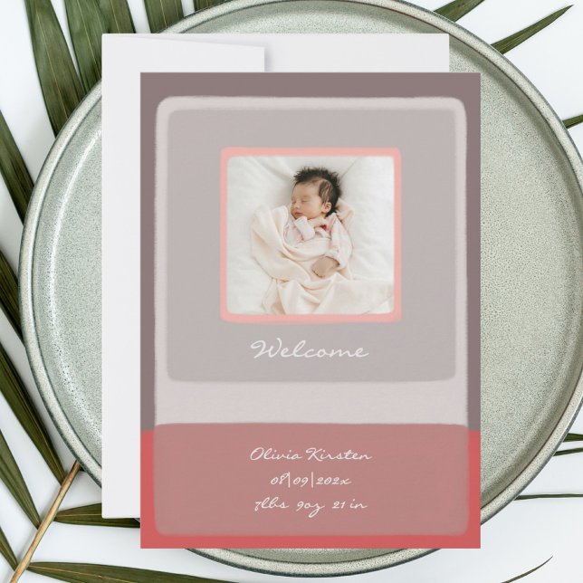 Baby welcome thank you newborn Card (Creator Uploaded)