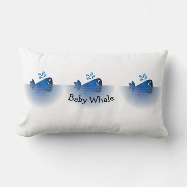 Baby Whale Crib or Nursing Pillow (Front)