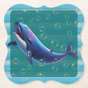 Baby Whale Paper Coasters