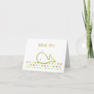 Baby Whale Thank You Card
