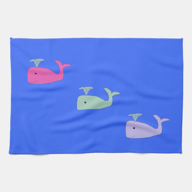 Baby Whale Trio towel (Horizontal)
