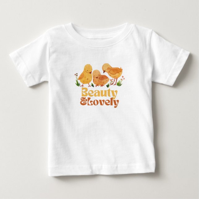 Baby White Colour T-Shirt (Front)