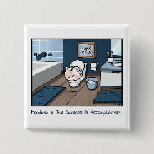 Baby White Tiger Hardship Badge Funny Cartoon Cat