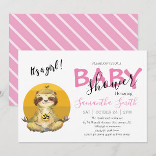Baby Wild Jungle Animals Invitation