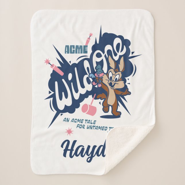 Baby WILE E. COYOTE™ - Wild One Sherpa Blanket (Front)