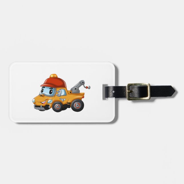 Baby winch truck for kids luggage tag (Front Horizontal)