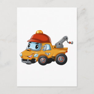 Baby winch truck for kids postcard