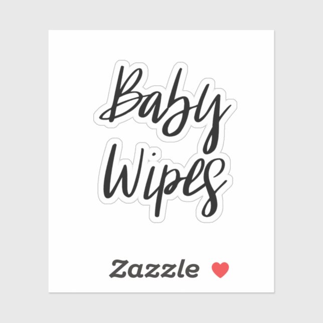 Baby Wipes Storage Sticker (Sheet)