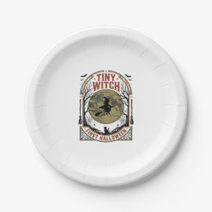 Baby Witch Halloween Shirt for First Spooky Season Paper Plate