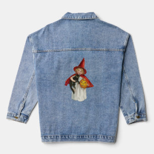 Baby witches Halloween night Denim Jacket
