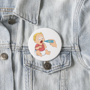 Baby With A Temperature  7.5 Cm Round Badge
