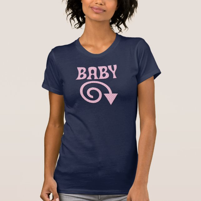 BABY WITH DOWN ARROW MATERNITY DESIGN T-Shirt (Front)