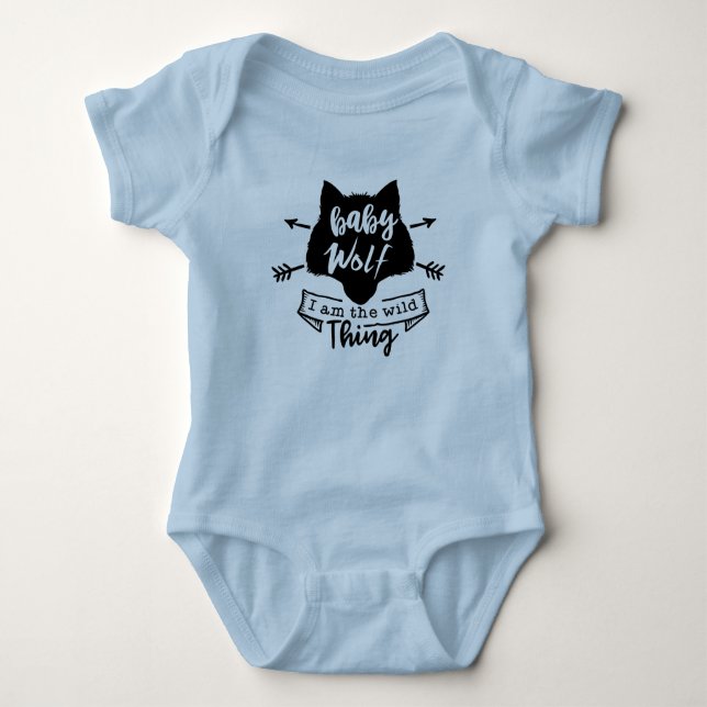 Baby Wolf Baby Bodysuit (Front)