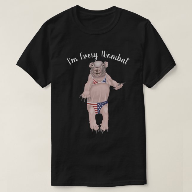 Baby Wombat T-Shirt (Design Front)