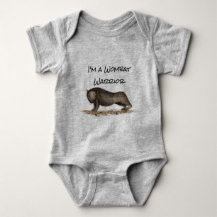 Baby Wombat Warrior T-Shirt Baby Bodysuit