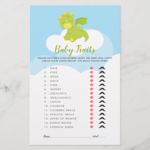 Baby Word Scramble Boy Dragon Shower Game