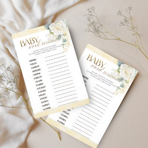 Baby Word Scramble Game – It’s A Boy Gold Balloon