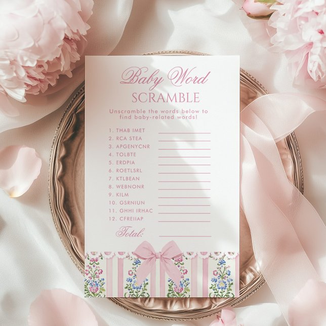 Baby Word Scramble Love Shack Baby Coquette game (Creator Uploaded)