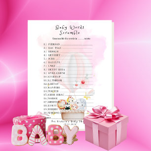 Baby Words Scramble Game Baby Animals Safari