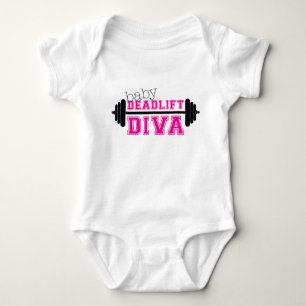 baby workout onesiee- "Deadlift Diva" Bodysuit