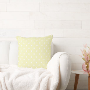 Baby Yellow Polka Dots Cushion