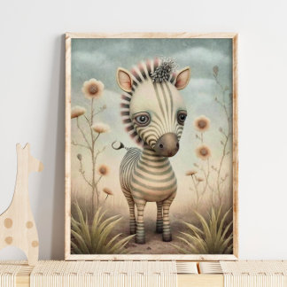 Baby Zebra African Animal | Zebra Wall Print