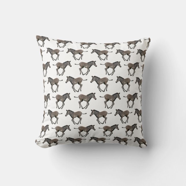 Baby Zebra Frenzy Cushion (Front)