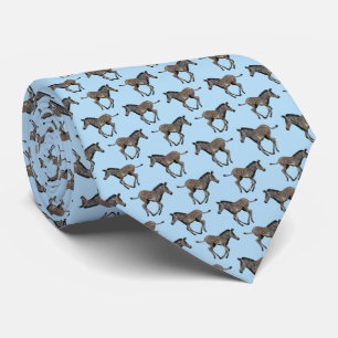 Baby Zebra Frenzy Tie (Light Blue)
