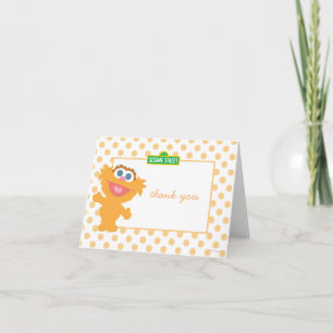 Baby Zoey Birthday Thank You Card