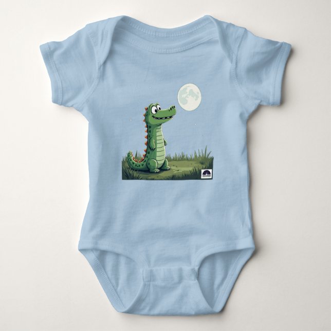 Babybody "Moonlight Croc" - model BC-2301 Baby Bodysuit (Front)