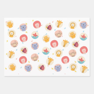 babygirll babyshower wrapping paper sheet