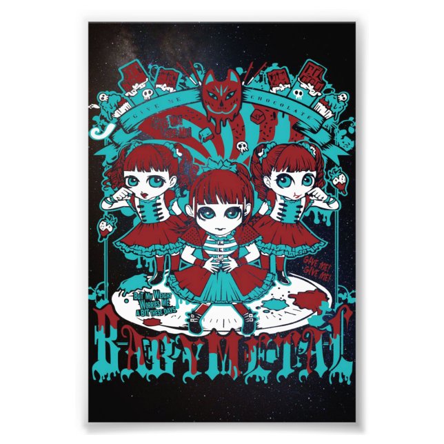 Babymetal Gimme Chocolate and love Photo Print (Front)