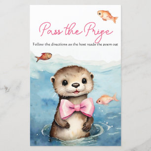 BabyOtter Baby Shower Pass the Prize Game