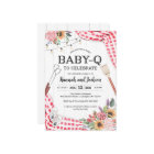 BabyQ Baby Shower BBQ Baby Shower Invitation