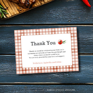 BabyQ BBQ Baby Shower Thank You Cards
