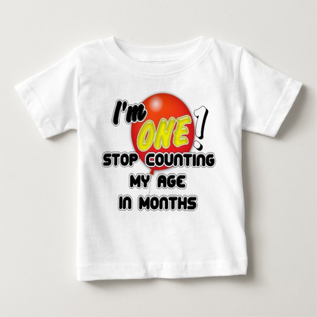 Baby's 1st Birthday Baby T-Shirt (Front)