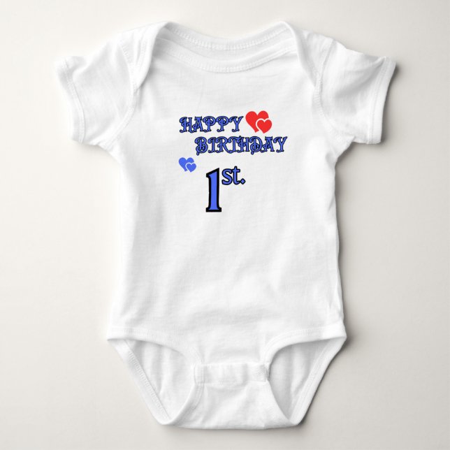 Baby's 1st Birthday Bodysuit (Front)