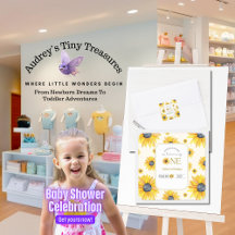 Baby's 1st Birthday - Our Little Sunflower