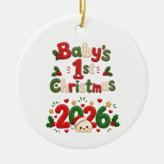 Baby's 1st Christmas Ceramic Tree Decoration