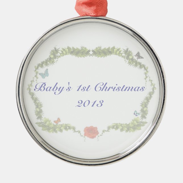 Baby's 1st Christmas Ornament 2013 (Front)