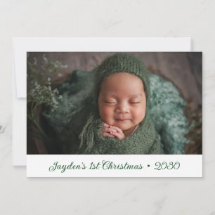 Baby's 1st Christmas Photo Holiday Card