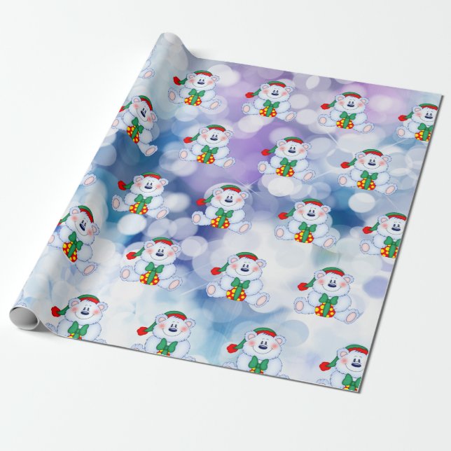 Baby's 1st Christmas  Wrapping Paper (Unrolled)