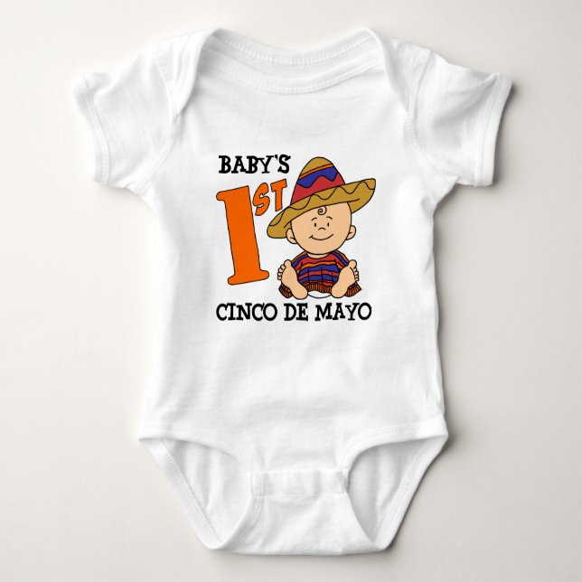 Baby's 1st Cinco De Mayo Baby Bodysuit (Front)