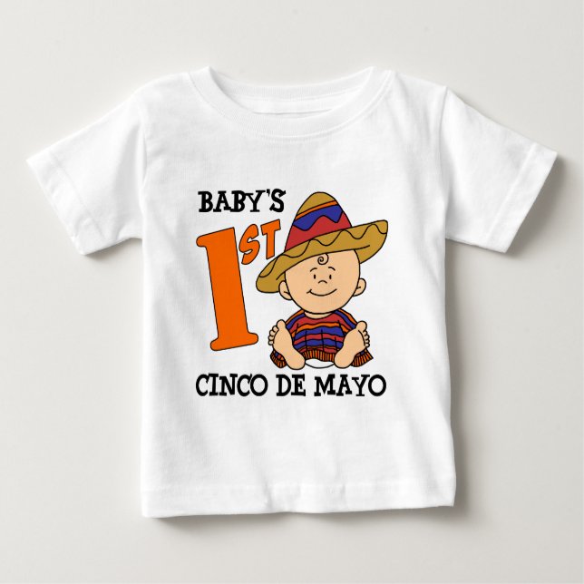 Baby's 1st Cinco De Mayo Baby T-Shirt (Front)