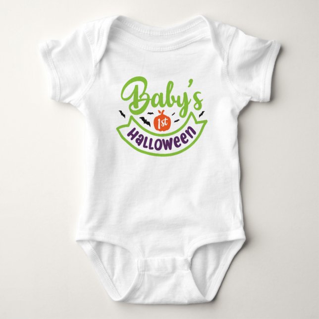 Baby's 1st halloween  baby bodysuit (Front)