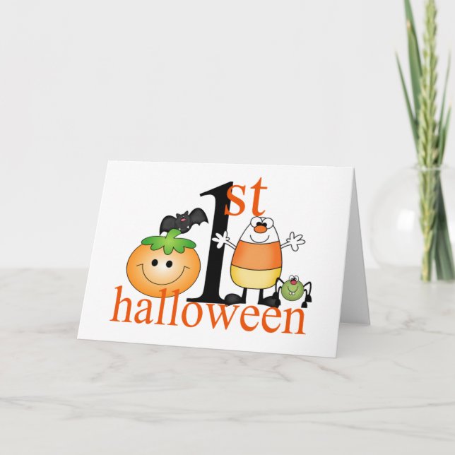 Baby's 1st Halloween Card (Front)