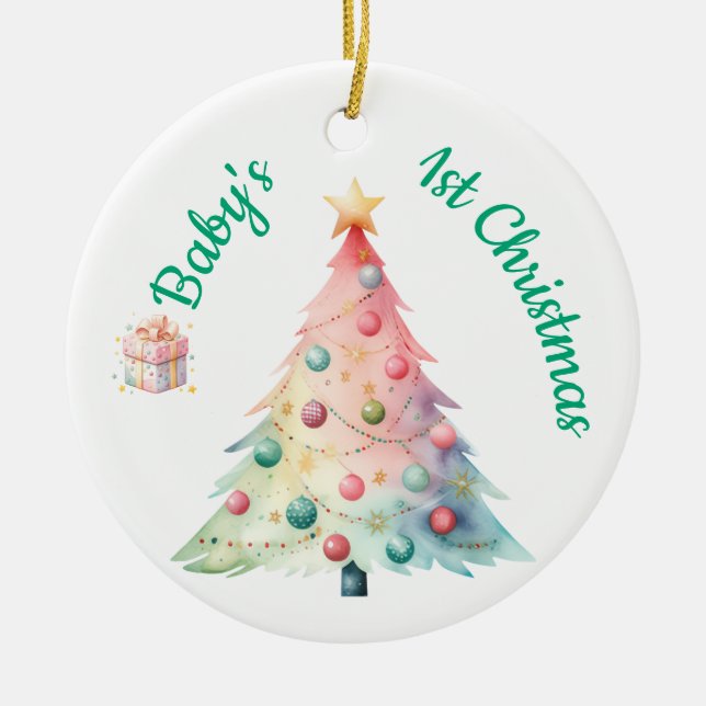 Baby's 1st Ornament (Front)