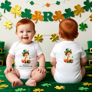 Baby's 1st St. Patrick's Day, Foxy & Fortunate Baby Bodysuit