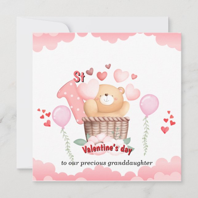 Baby's 1st Valentine's Day Card  (Front)
