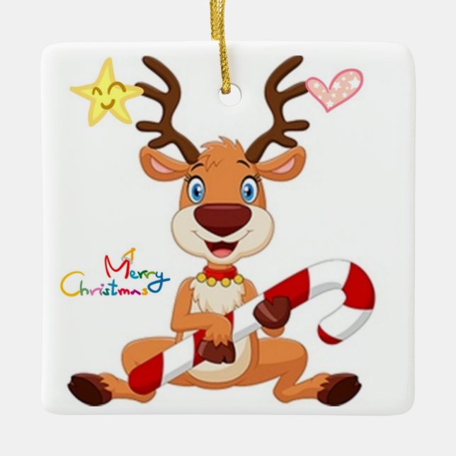 ***BABY'S BABY REINDEER*** CHRISTMAS ORNAMENT (Front)